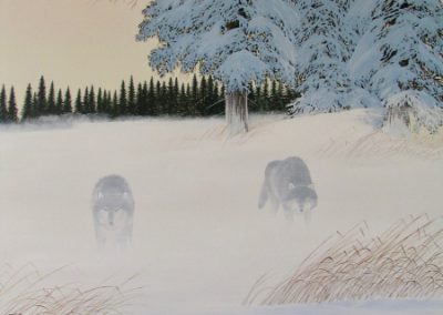 Wolves at Dawn – SOLD