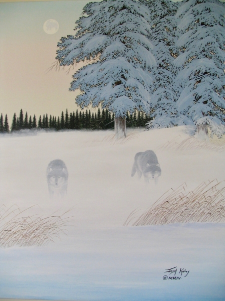 Wolves at Dawn – SOLD